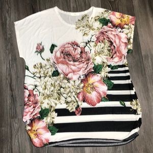 NWOT Boom Boom Striped Short Sleeve Top